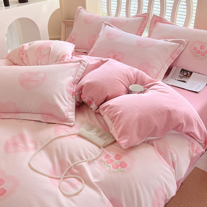 91家纺网 家纺一手货源 找家纺 梧桐树 2025新款轻奢新疆棉加厚磨毛四件套 漫妮