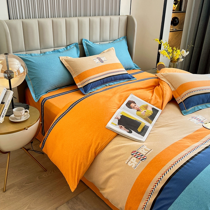 91家纺网 家纺一手货源 找家纺 梧桐树 2025新款轻奢新疆棉加厚磨毛四件套 梦想巴黎