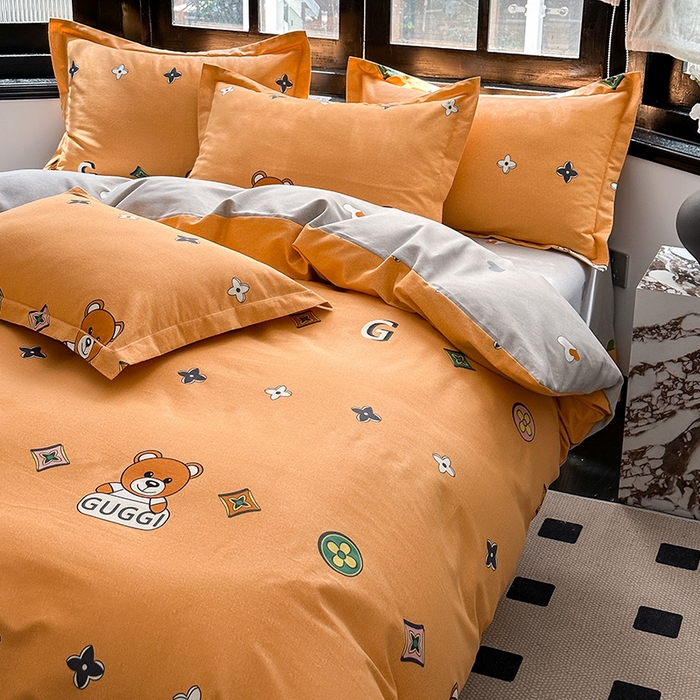 91家纺网 家纺一手货源 找家纺 梧桐树 2025新款轻奢新疆棉加厚磨毛四件套 威廉