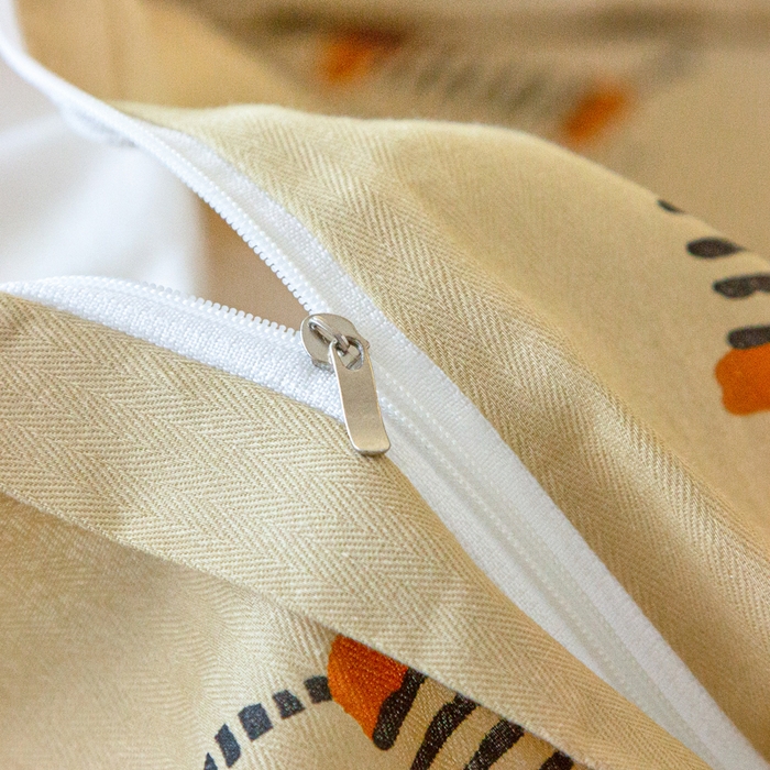 91家纺网 家纺一手货源 找家纺 金泰莱 2025新款全棉纯棉小清新工艺款四件套 腊肠小狗