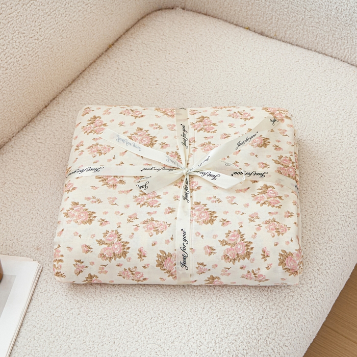 91家纺网 家纺一手货源 找家纺 金泰莱 2025新款全棉纯棉小清新工艺款四件套 组合图仅供展示不可下单