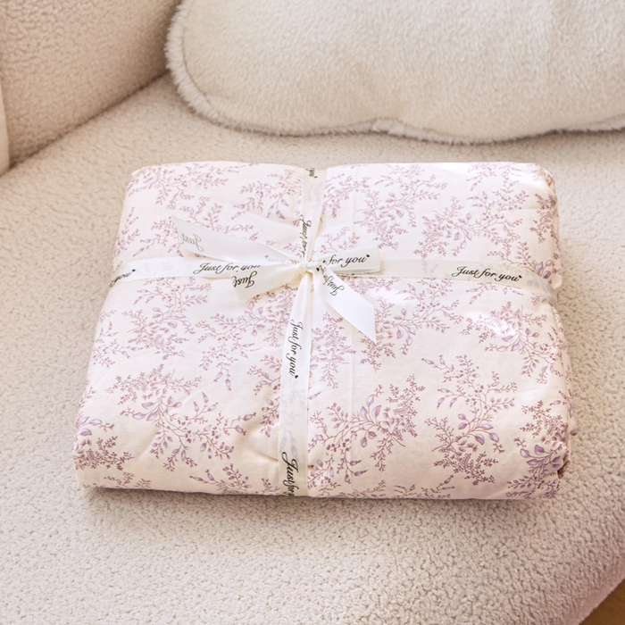 91家纺网 家纺一手货源 找家纺 （总）棉乐町家居 2025新款全棉纯棉小清新工艺款四件套