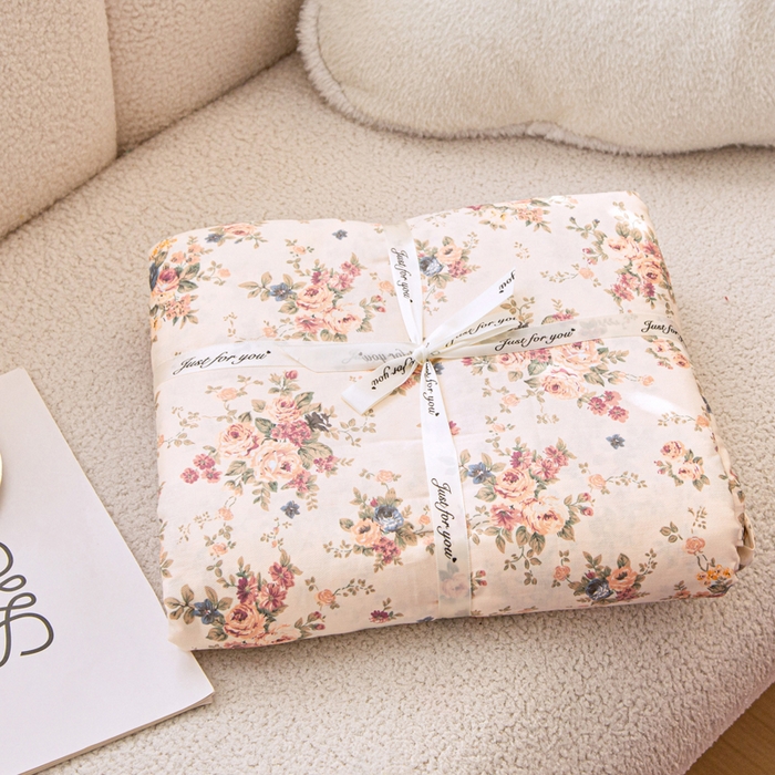 91家纺网 家纺一手货源 找家纺 （总）棉乐町家居 2025新款全棉纯棉小清新工艺款四件套