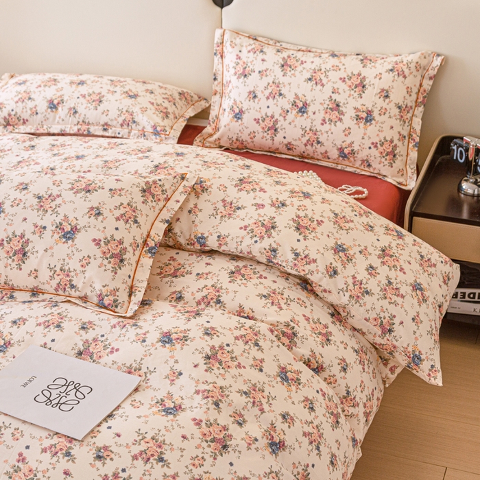 91家纺网 家纺一手货源 找家纺 （总）棉乐町家居 2025新款全棉纯棉小清新工艺款四件套