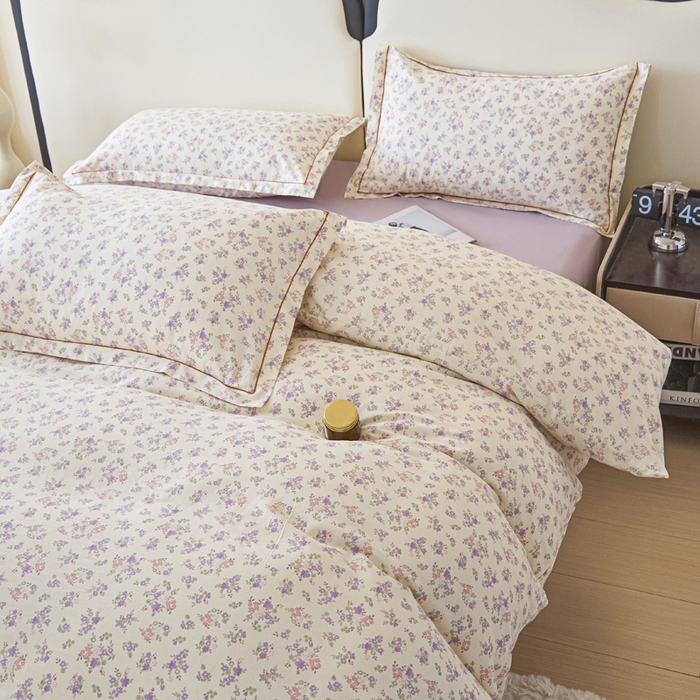 91家纺网 家纺一手货源 找家纺 （总）棉乐町家居 2025新款全棉纯棉小清新工艺款四件套