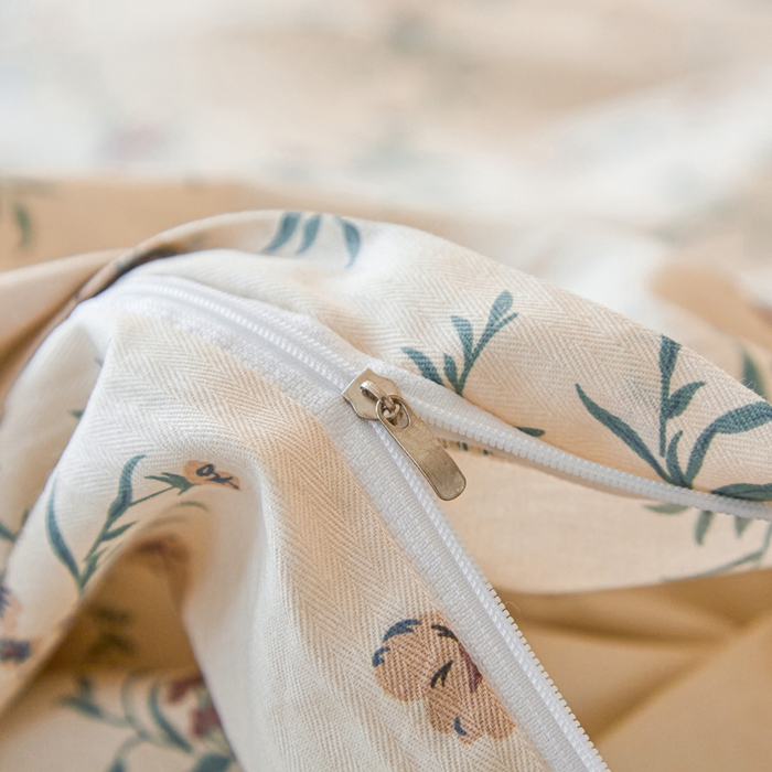 91家纺网 家纺一手货源 找家纺 棉乐町家居 2025新款全棉纯棉小清新工艺款四件套 法式浪漫