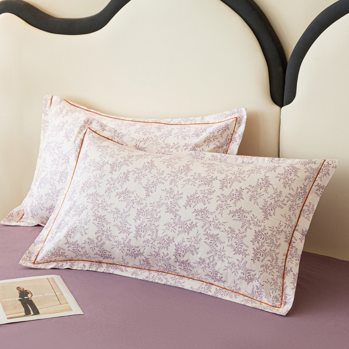 91家纺网 家纺一手货源 找家纺 棉乐町家居 2025新款全棉纯棉小清新工艺款四件套 罗兰之恋