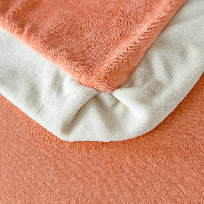 91家纺网 家纺一手货源 找家纺 爱洛 2025新款牛奶绒四件套牛奶绒刺绣四件套纯色牛奶绒四件套 山茶花-艾玛橙