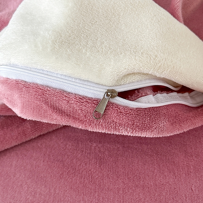 91家纺网 家纺一手货源 找家纺 爱洛 2025新款牛奶绒四件套牛奶绒刺绣四件套纯色牛奶绒四件套 山茶花-豆沙色