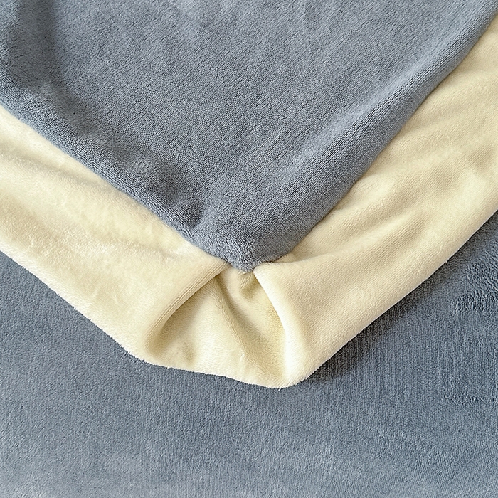 91家纺网 家纺一手货源 找家纺 爱洛 2025新款牛奶绒四件套牛奶绒刺绣四件套纯色牛奶绒四件套 山茶花-蓝灰色