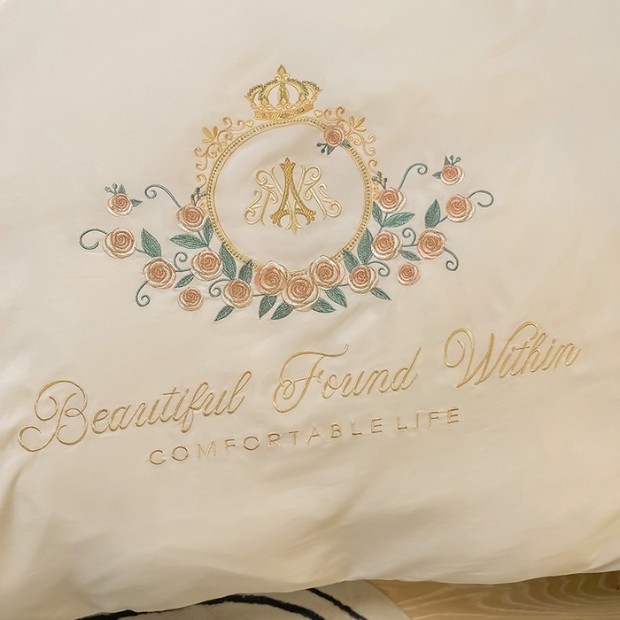 91家纺网 家纺一手货源 找家纺 （总）青泽家纺 2025新款水洗棉绣花磨毛四件套碳素磨毛床单款床笠款套件