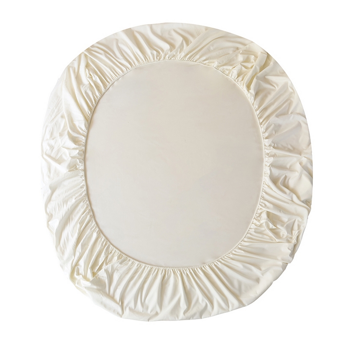 91家纺网 家纺一手货源 找家纺 青泽家纺 2025新款床笠单件防滑水洗棉床套罩床单全包席梦思床垫防尘保护罩 白色