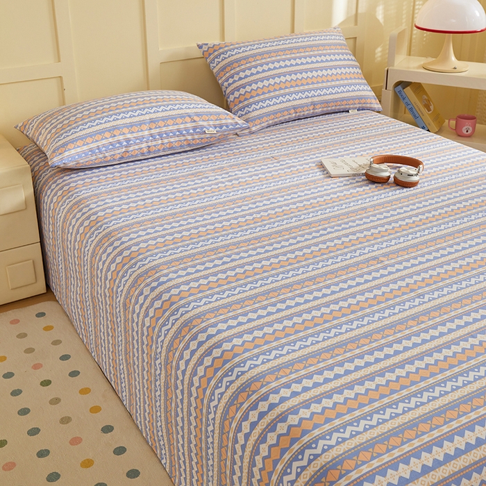 91家纺网 家纺一手货源 找家纺 （总）青泽家纺 2025年新款老粗布床单原棉三枚缎卡老粗布凉席三件套亚麻棉麻床单枕套