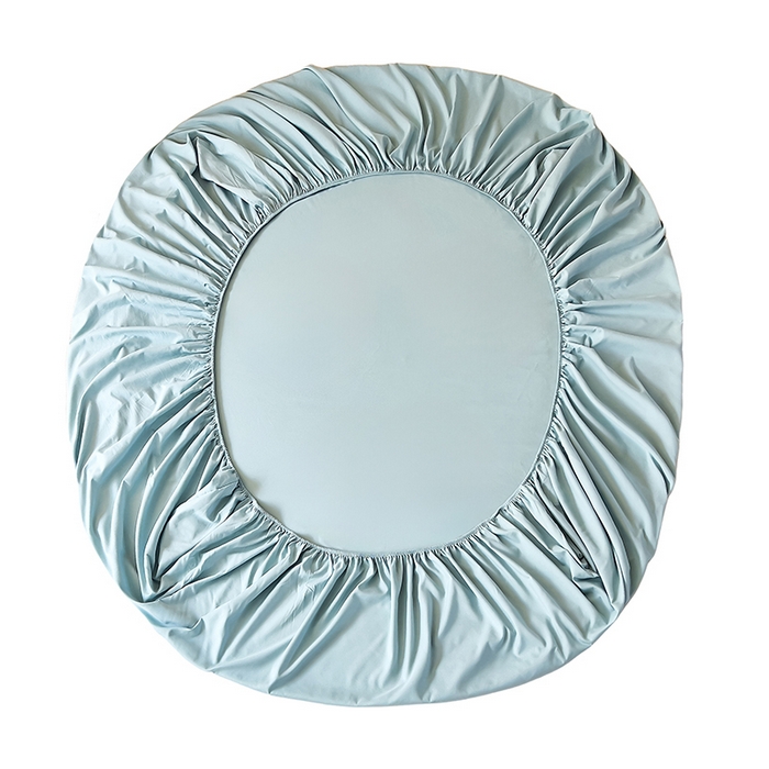 91家纺网 家纺一手货源 找家纺 青泽家纺 2025新款床笠单件防滑水洗棉床套罩床单全包席梦思床垫防尘保护罩 湖蓝