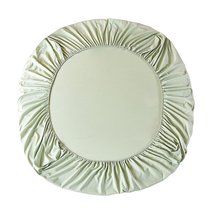 91家纺网 家纺一手货源 找家纺 青泽家纺 2025新款床笠单件防滑水洗棉床套罩床单全包席梦思床垫防尘保护罩 绿色