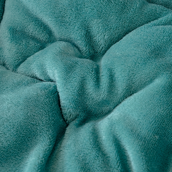 91家纺网 家纺一手货源 找家纺 铺尚美家纺 2025春夏新款跨境电商爆款秋冬新款牛奶绒羊羔绒保暖加厚冬被牛奶绒被子被芯 深绿