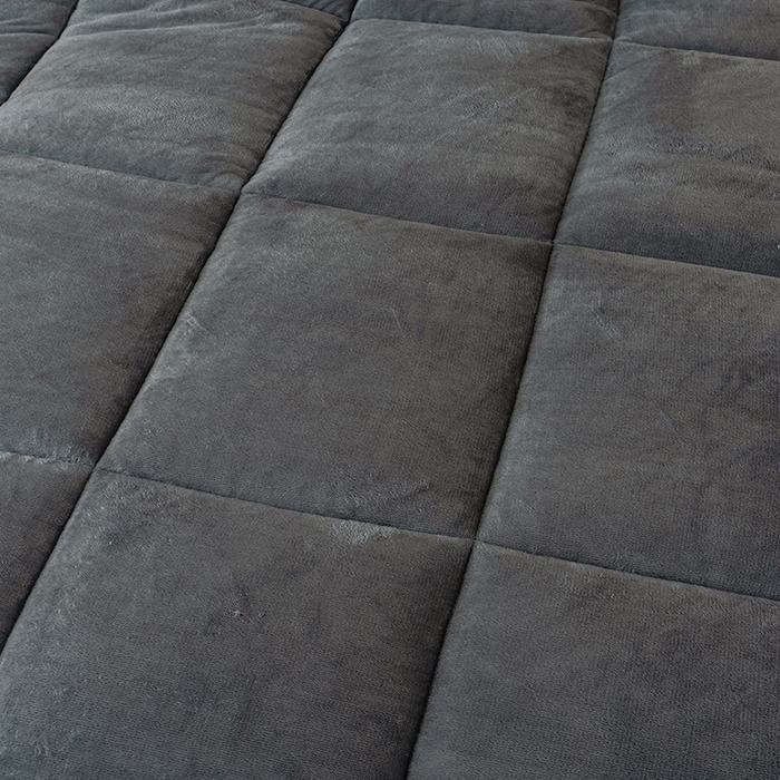 91家纺网 家纺一手货源 找家纺 铺尚美家纺 2025春夏新款跨境电商爆款秋冬新款牛奶绒羊羔绒保暖加厚冬被牛奶绒被子被芯 绅士灰