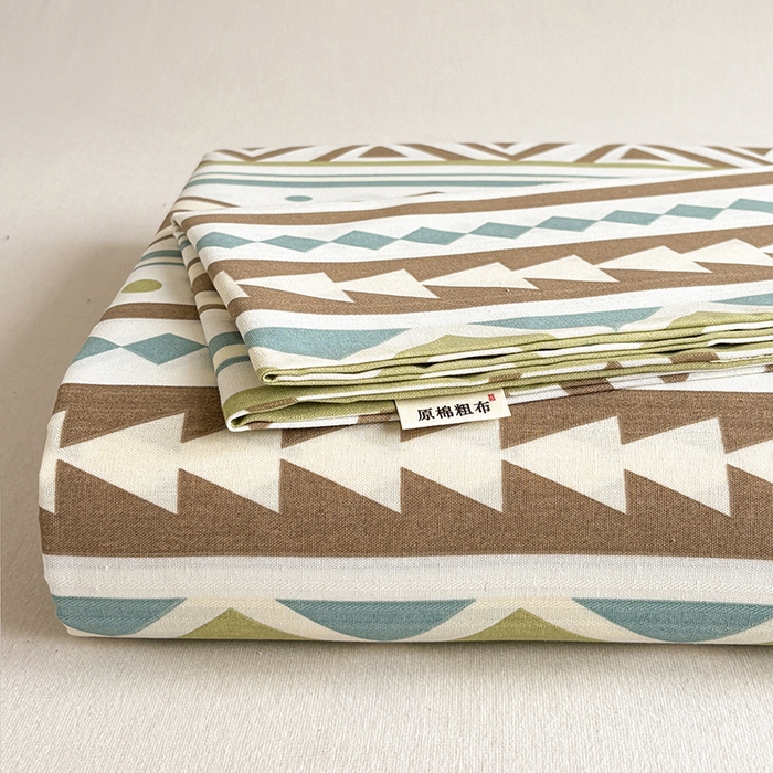 91家纺网 家纺一手货源 找家纺 （总）青泽家纺 2025年新款老粗布床单原棉三枚缎卡老粗布凉席三件套亚麻棉麻床单枕套