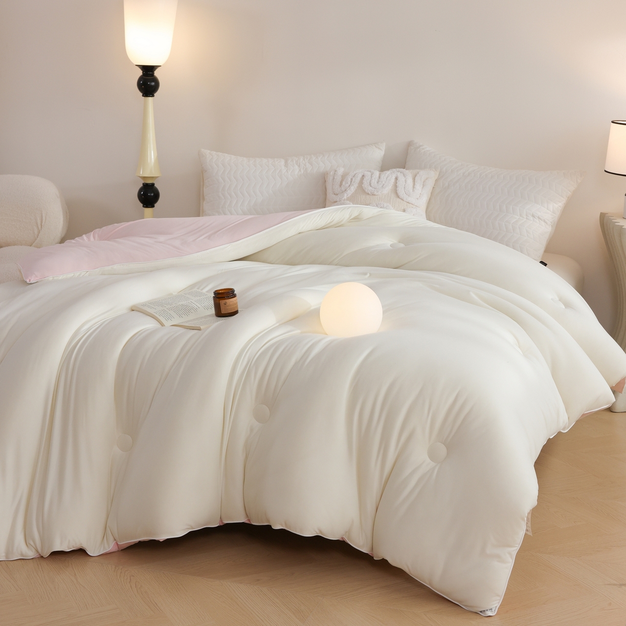 91家纺网 家纺一手货源 找家纺 （总）益多眠 2026新款针织棉牛奶被针织被大豆被秋冬被学生被子被芯纯色被子