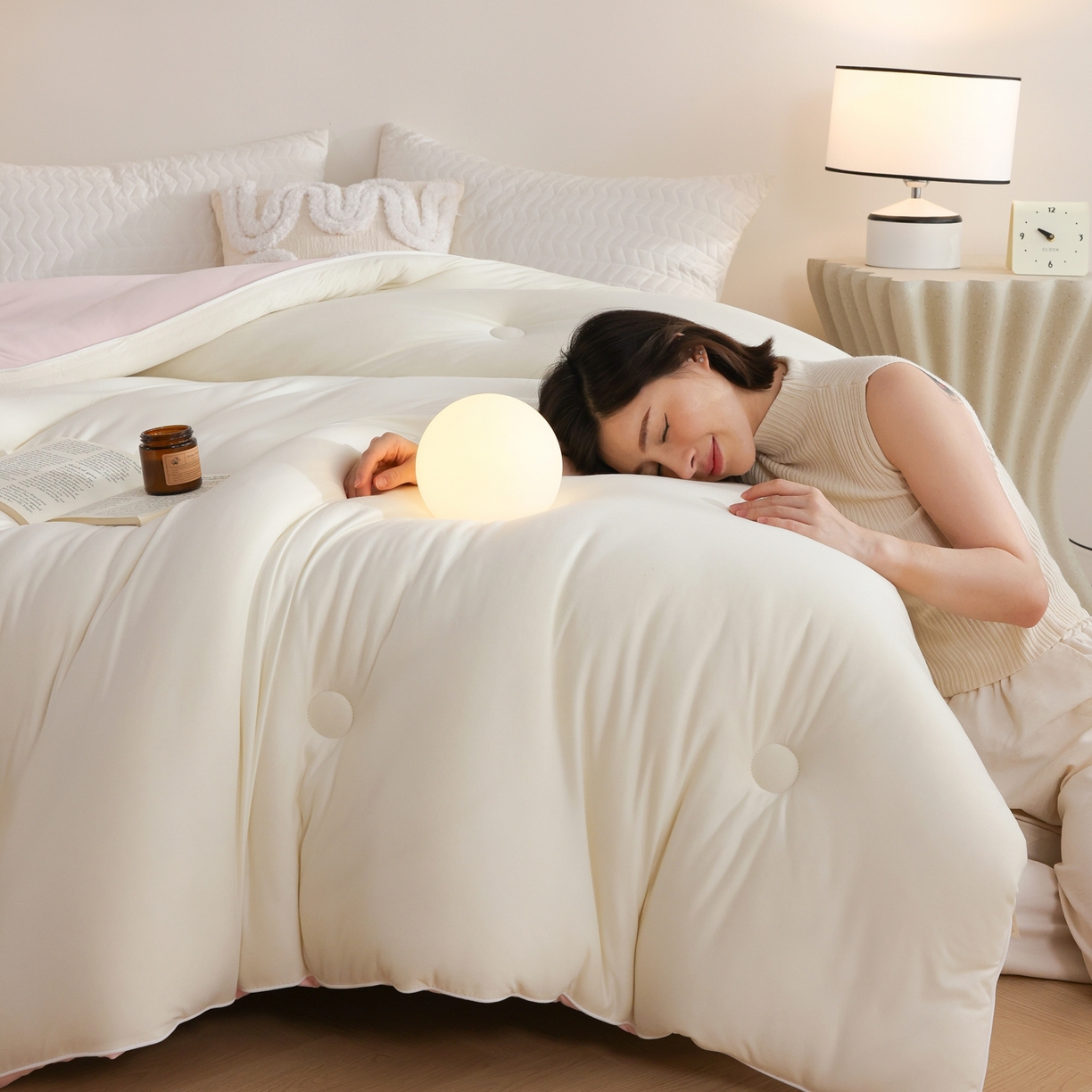 91家纺网 家纺一手货源 找家纺 （总）益多眠 2026新款针织棉牛奶被针织被大豆被秋冬被学生被子被芯纯色被子