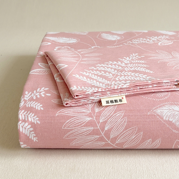 91家纺网 家纺一手货源 找家纺 （总）青泽家纺 2025年新款老粗布床单原棉三枚缎卡老粗布凉席三件套亚麻棉麻床单枕套