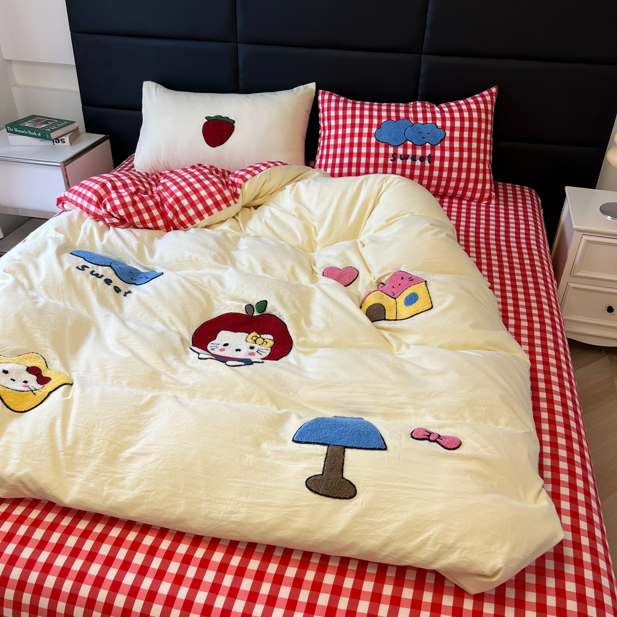 91家纺网 家纺一手货源 找家纺 （总）盼季家纺 2025新款卡通水洗棉毛巾绣四件套