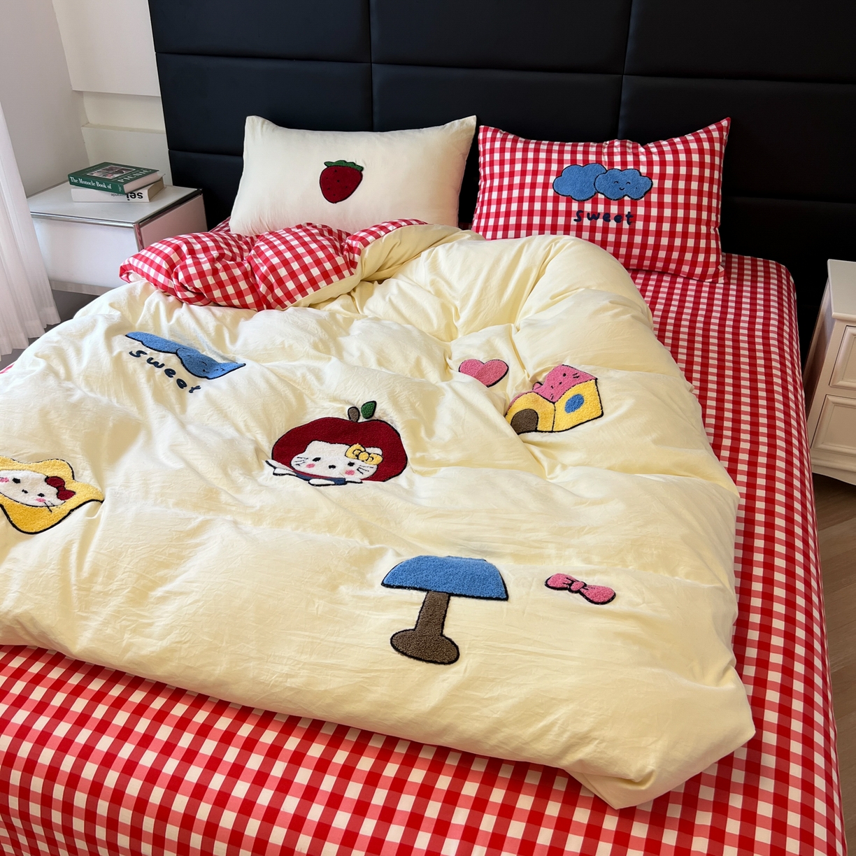 91家纺网 家纺一手货源 找家纺 （总）盼季家纺 2025新款卡通水洗棉毛巾绣四件套