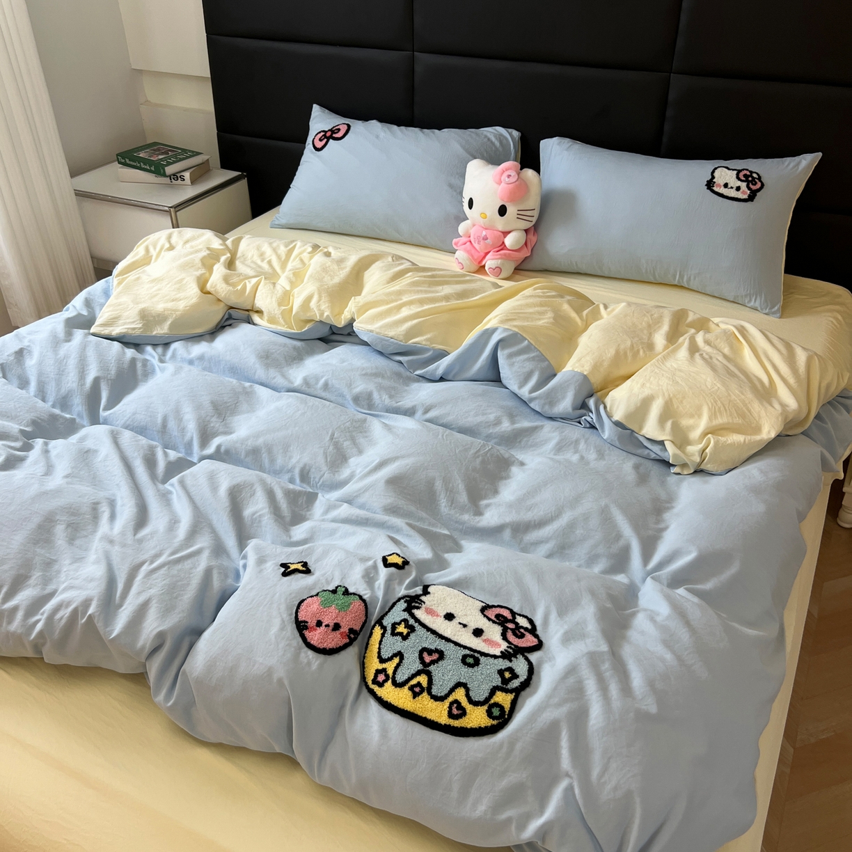 91家纺网 家纺一手货源 找家纺 （总）盼季家纺 2025新款卡通水洗棉毛巾绣四件套