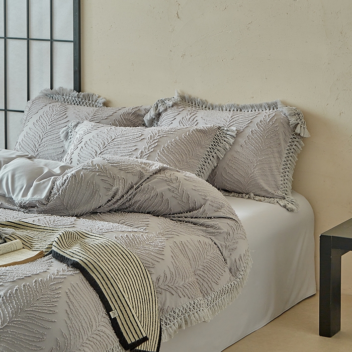 91家纺网 家纺一手货源 找家纺 （总）缘生活 2025新款剪花针叶流苏四件套四季款 民宿首选