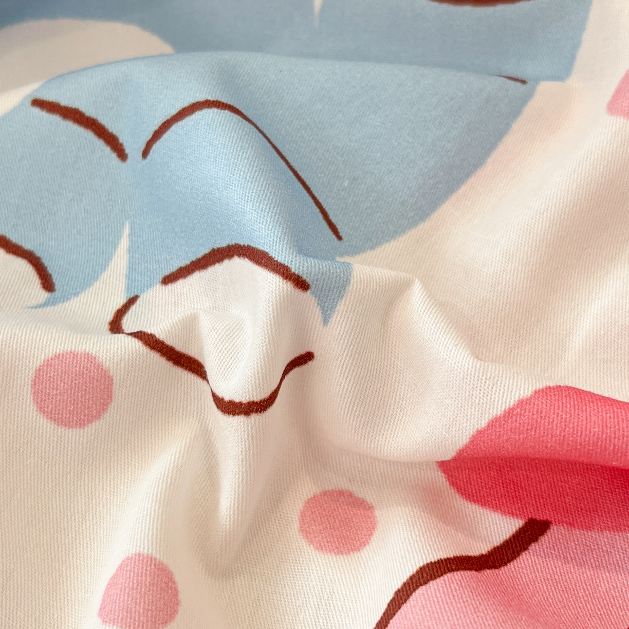 91家纺网 家纺一手货源 找家纺 暮思家居 2025新款正版授权三丽鸥大阪全棉数码印花纯棉单品床笠床笠单件单床笠（专版花型） 棉A版-花园美乐蒂