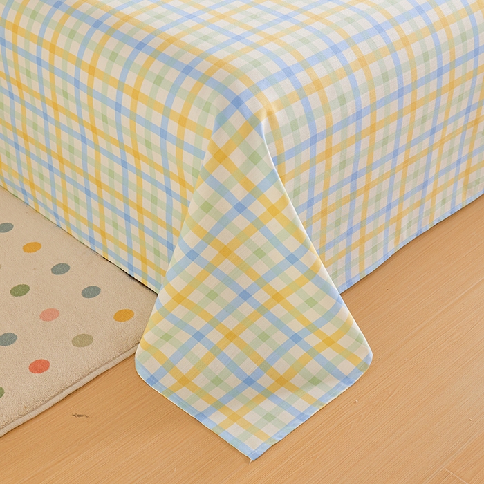 91家纺网 家纺一手货源 找家纺 青泽家纺 2025年新款老粗布床单原棉三枚缎卡老粗布凉席三件套亚麻棉麻床单枕套 格调