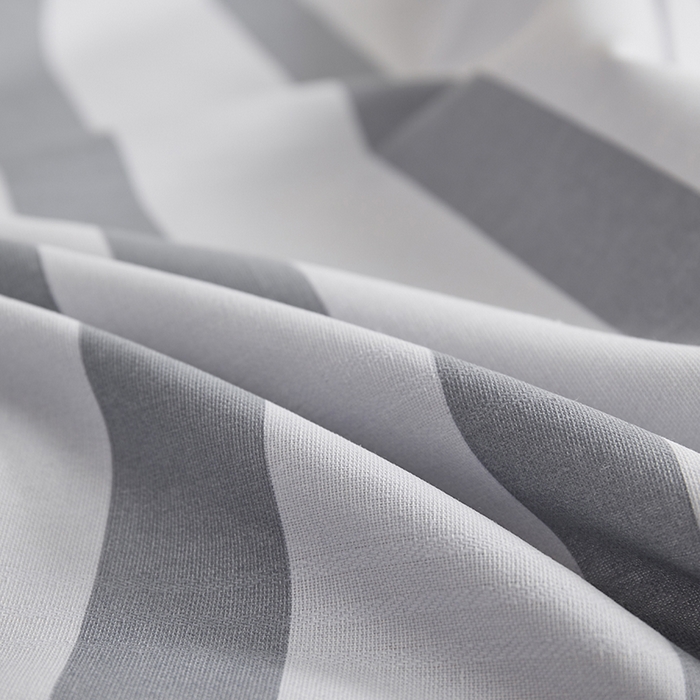 91家纺网 家纺一手货源 找家纺 青泽家纺 2025年新款老粗布床单原棉三枚缎卡老粗布凉席三件套亚麻棉麻床单枕套 灰竖条