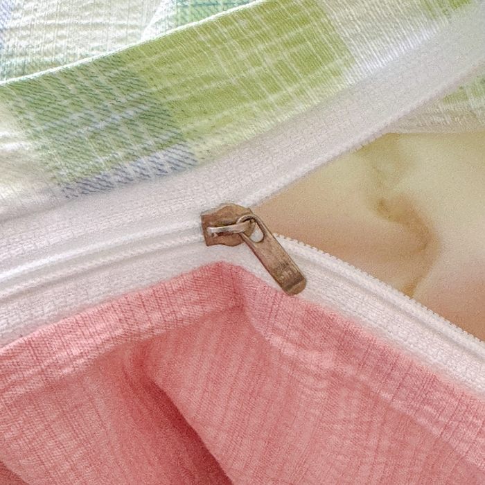 91家纺网 家纺一手货源 找家纺 绒裕家纺 2025学生季直播爆款云感皱皱纱四件套 梦境