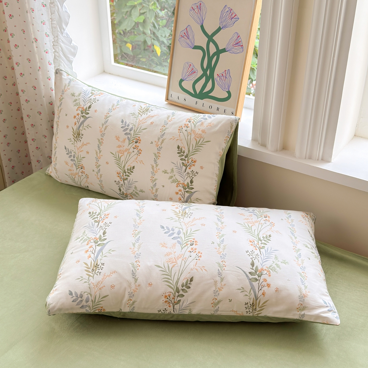 91家纺网 家纺一手货源 找家纺 （总）清雅福 2025新款秋冬新品全棉印花棉加绒单枕套单品枕套枕套单件