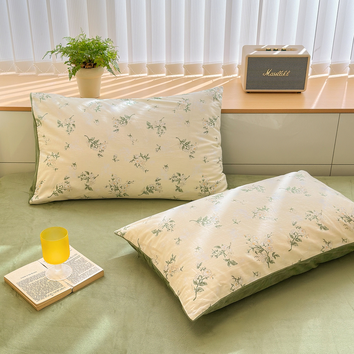 91家纺网 家纺一手货源 找家纺 （总）清雅福 2025新款秋冬新品全棉印花棉加绒单枕套单品枕套枕套单件