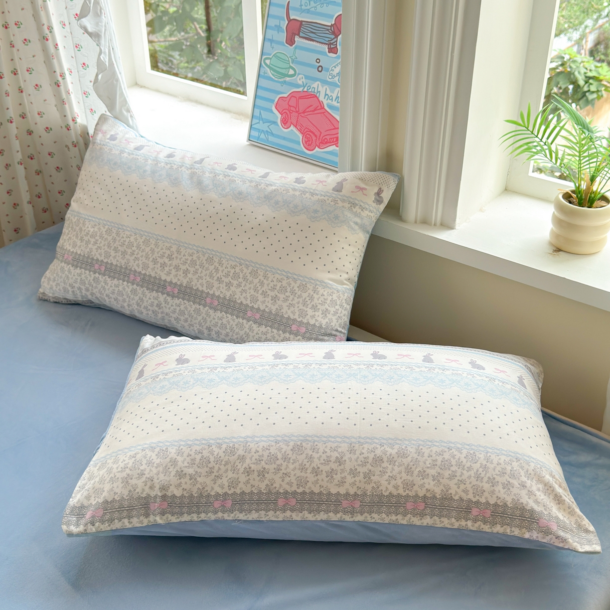 91家纺网 家纺一手货源 找家纺 （总）清雅福 2025新款秋冬新品全棉印花棉加绒单枕套单品枕套枕套单件