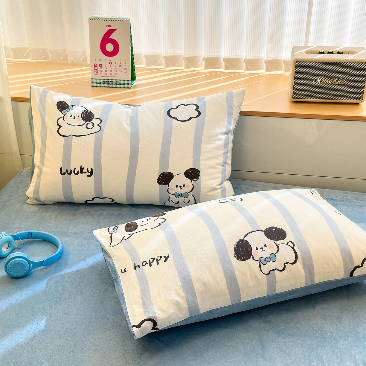 91家纺网 家纺一手货源 找家纺 （总）清雅福 2025新款秋冬新品全棉印花棉加绒单枕套单品枕套枕套单件