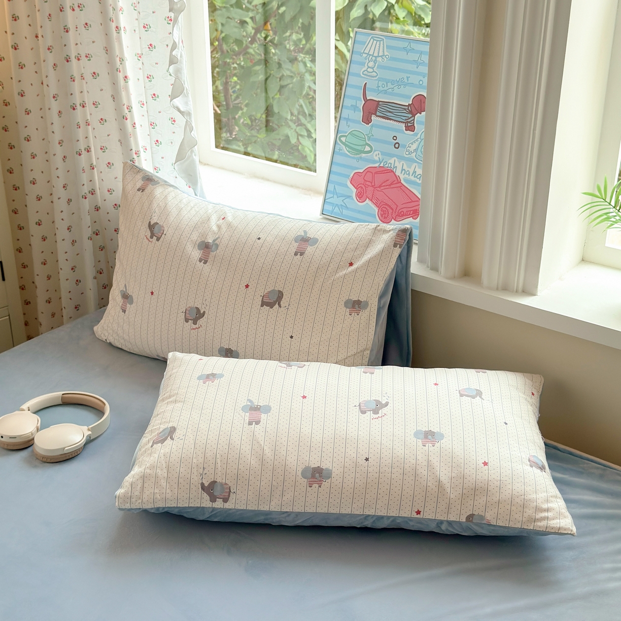 91家纺网 家纺一手货源 找家纺 （总）清雅福 2025新款秋冬新品全棉印花棉加绒单枕套单品枕套枕套单件