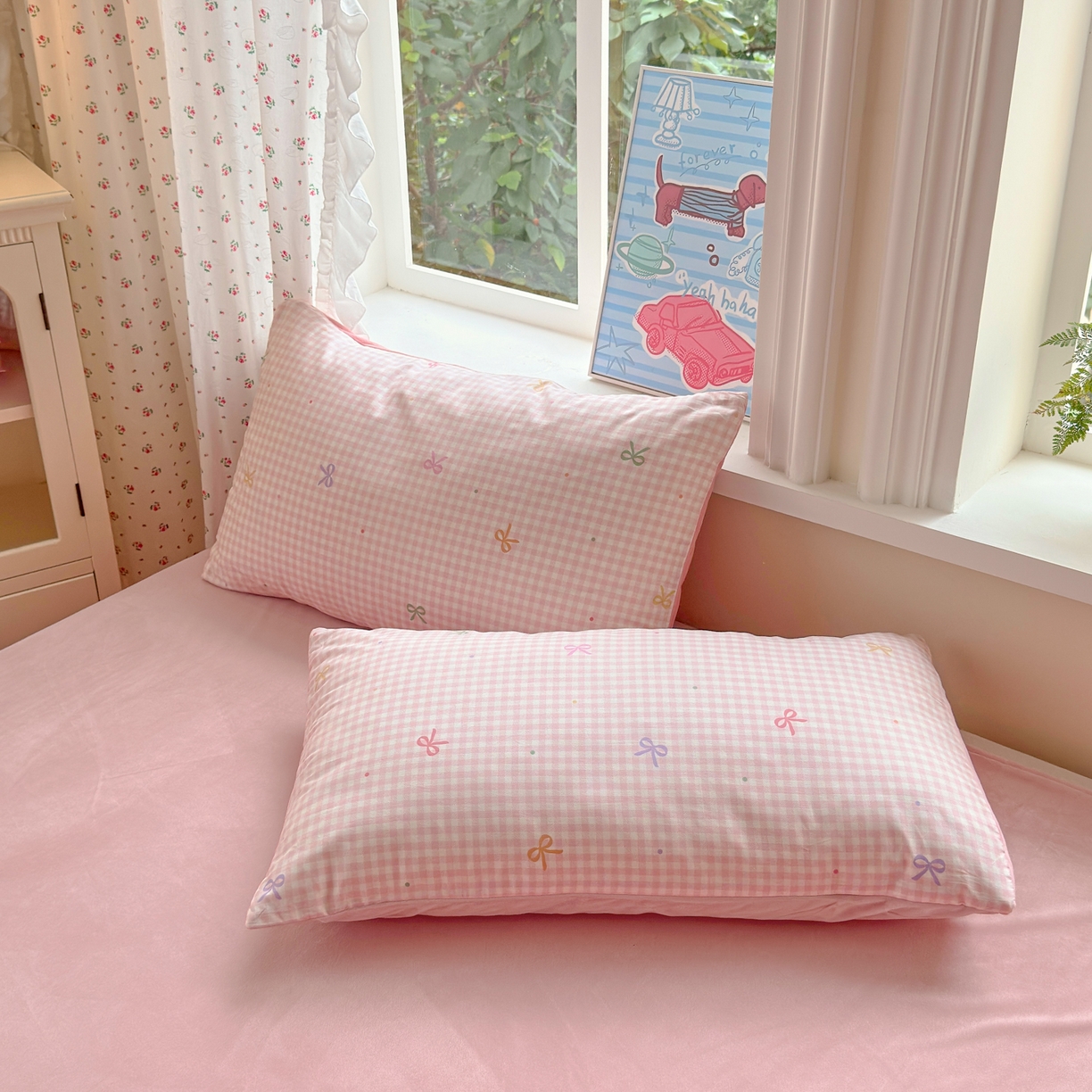 91家纺网 家纺一手货源 找家纺 （总）清雅福 2025新款秋冬新品全棉印花棉加绒单枕套单品枕套枕套单件