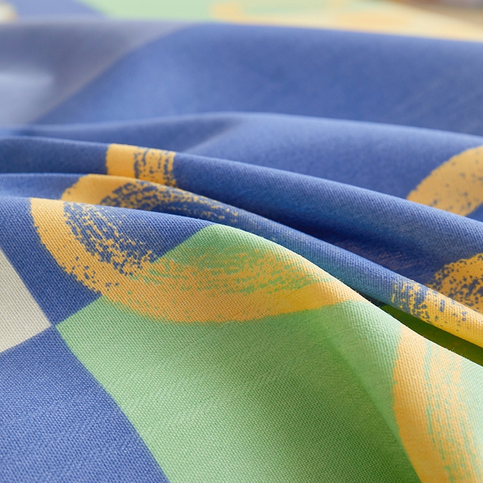 91家纺网 家纺一手货源 找家纺 青泽家纺 2025年新款老粗布床单原棉三枚缎卡老粗布凉席三件套亚麻棉麻床单枕套 时光花语