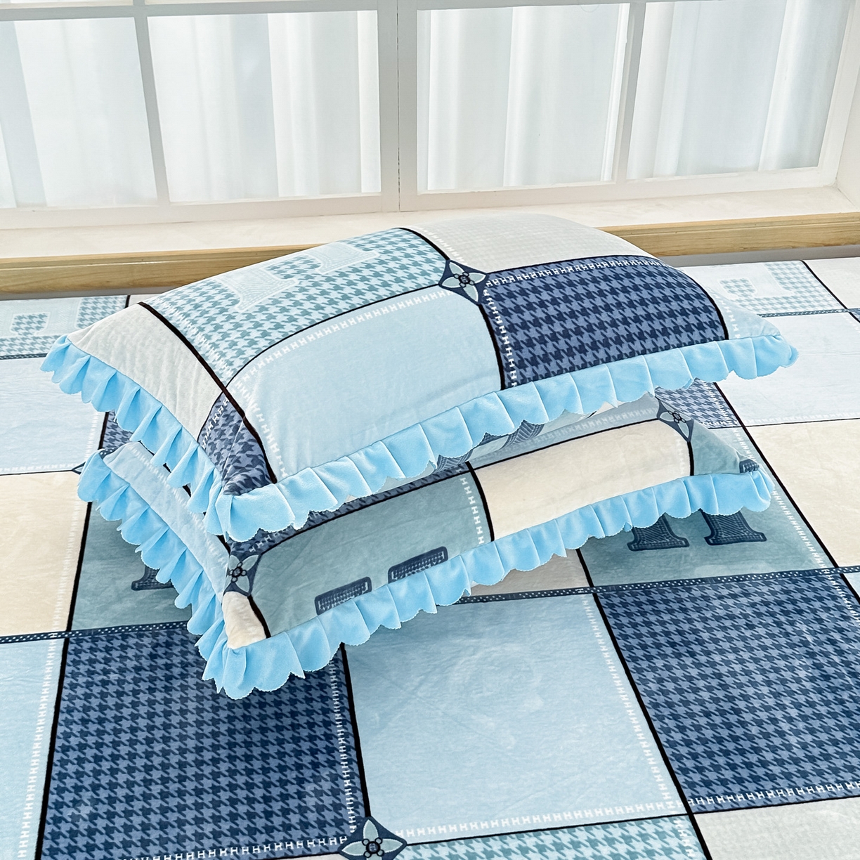 91家纺网 家纺一手货源 找家纺 （总）手艺人家纺 2025新款宝宝绒复合牛奶绒炕盖