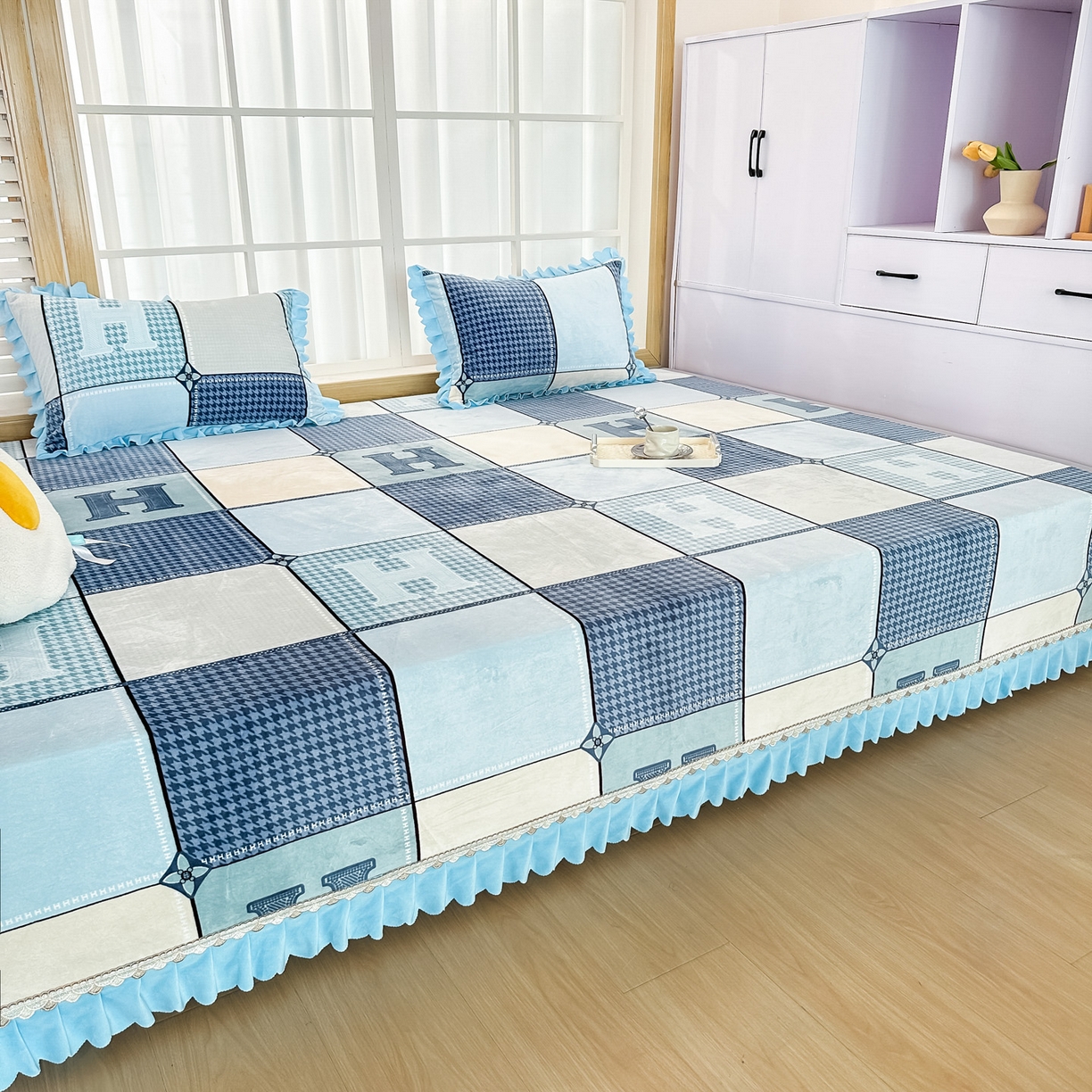 91家纺网 家纺一手货源 找家纺 （总）手艺人家纺 2025新款宝宝绒复合牛奶绒炕盖