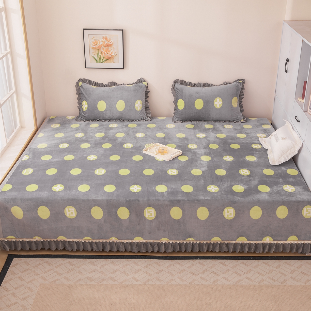 91家纺网 家纺一手货源 找家纺 （总）手艺人家纺 2025新款宝宝绒复合牛奶绒炕盖