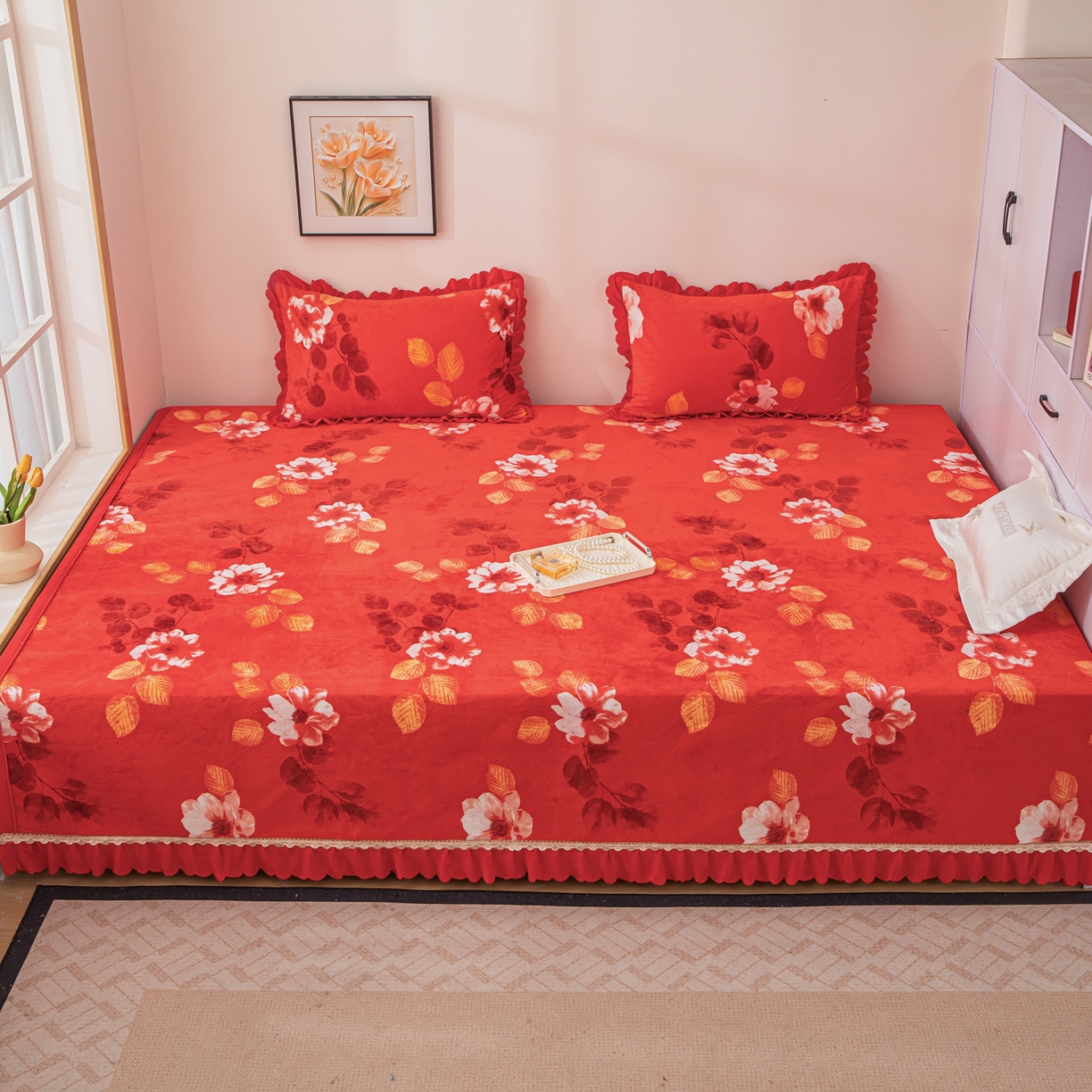 91家纺网 家纺一手货源 找家纺 （总）手艺人家纺 2025新款宝宝绒复合牛奶绒炕盖