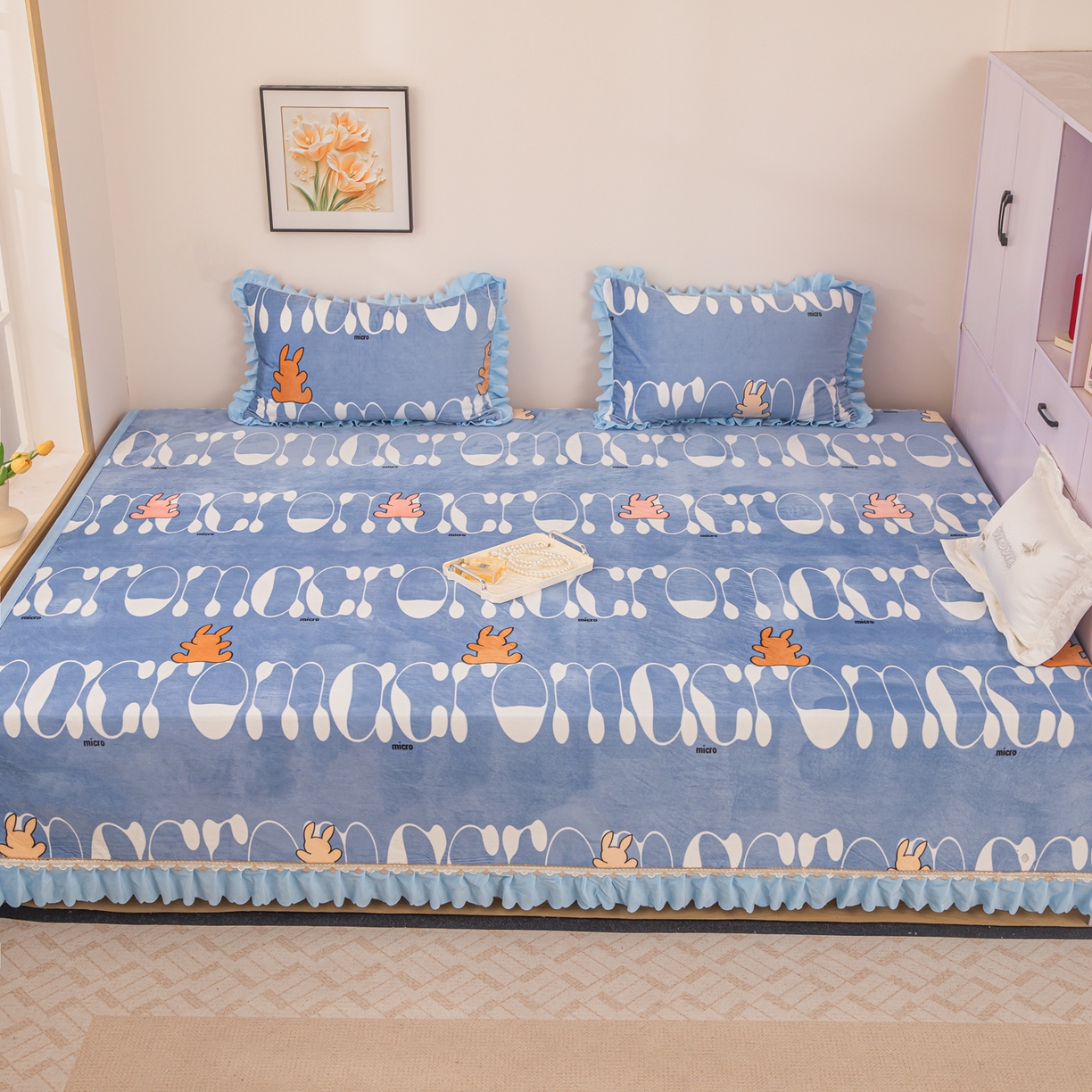 91家纺网 家纺一手货源 找家纺 （总）手艺人家纺 2025新款宝宝绒复合牛奶绒炕盖