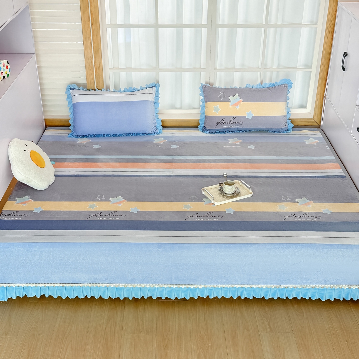 91家纺网 家纺一手货源 找家纺 （总）手艺人家纺 2025新款宝宝绒复合牛奶绒炕盖