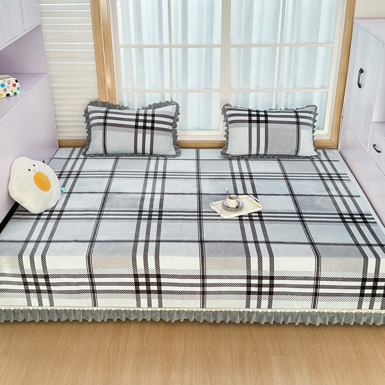 91家纺网 家纺一手货源 找家纺 （总）手艺人家纺 2025新款宝宝绒复合牛奶绒炕盖