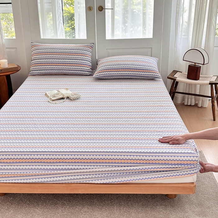 91家纺网 家纺一手货源 找家纺 （总）青泽家纺 2025新款原棉老粗布床笠系列