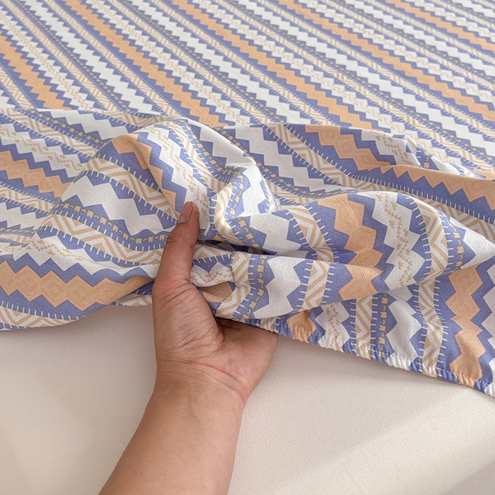 91家纺网 家纺一手货源 找家纺 （总）青泽家纺 2025新款原棉老粗布床笠系列