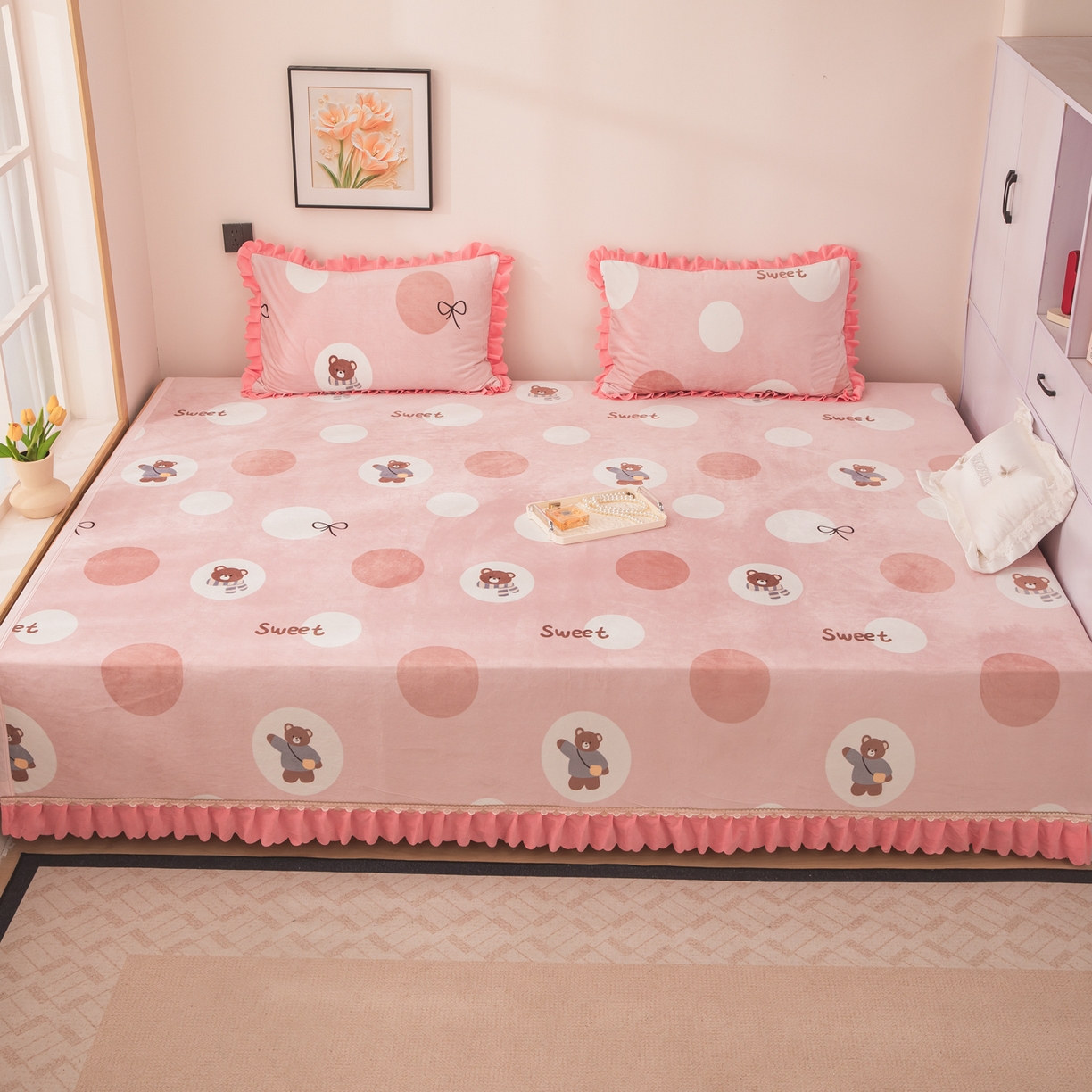 91家纺网 家纺一手货源 找家纺 （总）手艺人家纺 2025新款宝宝绒复合牛奶绒炕盖